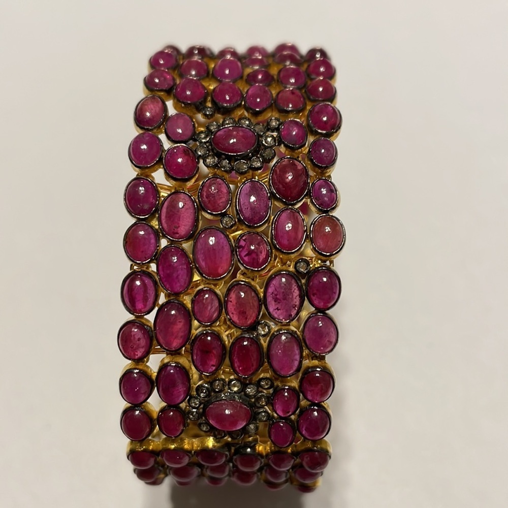 Ruby Six Layered Bracelet Bangle - image 2